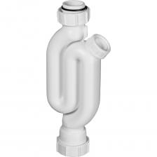 Сифон трубный S-образный (1 1/4"х40мм) без выпуска. Выход вертикальный и ориентированный по центру компрессионный Ду=40мм.