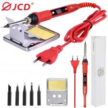 JCD 220V 80W ЖК-паяльник 908S регулируемая температура паяльник с высококачественным наконечником паяльника и комплектом
