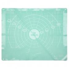 Мат предназначен для раскатывания теста и выпекания в духовке. Его можно использовать как прихватку, подставку под горячее или коврик против скольжения. Мат имеет мерную шкалу, круглую разметку и петлю для подвешивания. Мат выполнен из силикона - современного и комфортного материала, благодаря которому изделие: + защищает столешницу/+ не скользит по поверхности /+ можно использовать в духовке, микроволновой печи и холодильнике при t от -40°С до +240°С /+ невозможно разбить /+ не выделяет вредных веществ при нагревании или охлаждении /+ не впитывает запахи /+ не вступает в химическую реакцию с продуктами. Размер рабочей поверхности 40*50 см. Материал: силикон. Внимание! Товар продается в разных цветах. Выбор цвета не возможен!