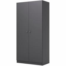 Шкаф прямой двухстворчатый Polini kids Simple, 898x516x1900 мм, цвет серый