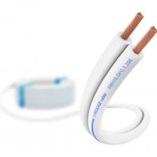 PROCAST cable SWH 16.OFC.1,306.10 – профессиональный акустический (спикерный) кабель для подключения акустических систем к звукоусиливающему оборудованию.Проводники изготовлены из сверхчистой бескислородной меди OFC – 99,97% и имеют ультра-многопроводниковую структуру (каждая жила состоит из 65 проводника диаметром 0,16 мм).Сечение каждой жилы – 1,306 мм2 (16 AWG).Внешняя изоляция спикерного кабеля PROCAST cable SWH 16.OFC.1,306 изготовлена из качественного и долговечного пластиката (PVC), окрашенного в белый цвет. Это позволяет подключить белую корпусную акустическую систему, установленную на стене белого цвета, абсолютно незаметно (без традиционно торчащих за колонкой цветных акустических кабелей).Жилы легко разделяются и зачищаются. Диапазон рабочих температур для изоляции -40 / +70 °C.