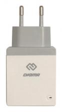 Сетевая зарядка Digma DGWC-1U-2.1A-WG 2.1A, белый
