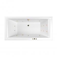 Ванна WHITECROSS Savia Duo 170x80 "SMART" (золото) 0103.170080.100.SMART.GL