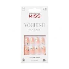 Накладные ногти KISS Voguish Fantasy в форме гроба светло-телесного цвета среднего размера В комплект входят 28 ногтей, 2 г клея, 1 маникюрная палочка, 1 мини-пилочка