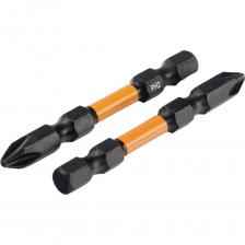 Биты ударные Биты для шуруповерта RAGE By VIRA торсионные магнитные IMPACT 2 шт S2 PH2 x 60 мм 554177