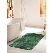 Коврик для ванной комнаты и туалета противоскользящий JoyArty "Зеленый мрамор" 60х100 см