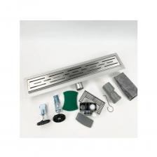 Трап душевой Vieir (Виеир) DL75 с сухим затвором, серый металлик