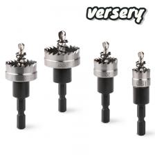 Кольцевая пила Versery 12-60 мм HSS-4341 с шестигранным хвостовиком, набор сверл из высокоскоростной стали для тонкого металла, нержавеющей стали, пластика, ПВХ