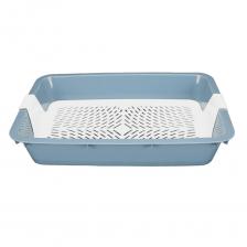 Dogman Туалет большой для кошек, 41х31х7,5 см, голубой