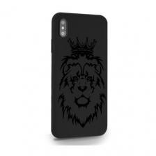 Черный силиконовый чехол MustHaveCase для iPhone Xs Max Лев для Айфон 10С Макс