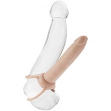 Мужской страпон Accommodator Dual Penetrators - телесный