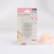 Иглы для вышивания по канве, d=0.76 / 0.94 / 1.05 мм, 3.7 - 4.6 см, 6 шт.