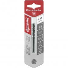 Сверло по металлу RENNBOHR DYNAMIC CARD, HSS-G, P6M5. Сверло по металлу Rennbohr — незаменимый инструмент для профессионального использования в самых разных областях деятельности. Оно обеспечивает быстрое и точное сверление отверстий в металле, позволяя выполнять работы качественно и эффективно. Сверло имеет высокую производительность благодаря своей конструкции и использованию современных материалов. Это позволяет использовать его для выполнения большого объема работ без перегрева и деформации инструмента. Кроме того, оно обладает высокой точностью, что особенно важно при выполнении сложных задач. При температуре 500-600 °C режущая кромка инструмента сохраняет свою высокую твердость. HSS-сталь способна на протяжении 4 часов сохранять режущие свойства при высоких температурах без потери твердости. Быстрорежущую сталь отличает стойкость к хрупкому разрушению. Легко переносит вибрацию, удары, высокую подачу и глубокий рез. Rennbohr подходит для сверления как тонких, так и толстых металлических деталей, обеспечивая надежное и аккуратное выполнение операций. Благодаря своей универсальности, этот инструмент может использоваться в различных сферах, включая строительство, ремонт автомобилей, производство мебели и другие виды работ, где требуется сверлить металл. Применение этого сверла значительно сокращает время на выполнение задачи и улучшает качество конечного результата. Оно помогает достичь максимальной эффективности и точности, что является важным фактором для профессионалов в любой области. Внимание, изображение товара может отличаться от реального! Верные параметры указаны в технических характеристиках товара.