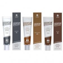 Bronsun Набор красок для бровей и ресниц 3 цвета, 2 graphite / 5 light brown / 6 brown