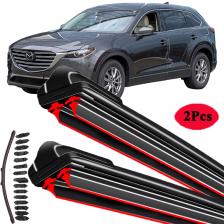 Для Mazda CX-9 TC SUV 2,5 AWD 2016 2017 2018 2019 2020 2021 2022 2023 Автомобильные аксессуары Зимние двойные резиновые щетки стеклоочистителя