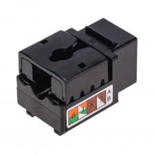 Rexant, PROconnect Розетки и патч-панели REXANT () Модуль вставка Keystone, UTP неэкранированный, CAT 6, тип 90 градусов, Dual IDC, черный PRO [02-0255]