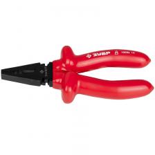 Пассатижи Комбинированные диэлектрические плоскогубцы Зубр Мастер Электрик, 160 мм