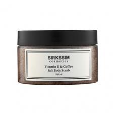 Скраб для тела SIRKSSIM Кофейный скраб-дренаж для тела Vitamin E & Coffee 250
