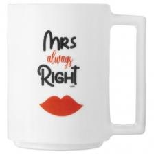Кружка Luminarc Queen & Mrs Right V0367, 380 мл, 6 предм., 6 персоны