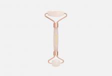 Роллер-массажер для лица двусторонний из розового кварца Rose Quartz 1 шт GRACE&STELLA