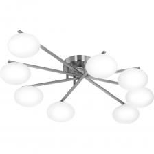 Светодиодная потолочная люстра Citilux ATMAN SMART CL226A181 с голосовым управлением является инновационным устройством, которое прекрасно дополняет экосистему УМНОГО освещения Citilux SMART. Люстрой можно управлять: через приложение на смартфоне по Wi-Fi при наличии интернета, с помощью голосовых помощников Алисы, Маруси и Салют, а также пульта дистанционного управления и настенного выключателя. Лёгкая настройка сценариев и расписания обеспечивает удобство использования. Люстра восьмирожковая с круглым основанием, корпус металлический, цвет матовый хром. Плафоны в форме сфероида изготовлены из матового оптического полимера. В каждом плафоне находится уникальный светодиодный модуль, который обеспечивает яркое основное освещение или красочную RGB-подсветку с плавной регулировкой яркости во всех режимах света. Цветовая температура основного света может быть настроена в диапазоне от 3000K до 5500K, что позволяет выбрать тёплые, нейтральные или холодные оттенки света. Люстра обладает мощностью 96Вт и световым потоком 10080Лм, осветит от 14 до 29м?. Радиопульт ДУ в комплекте. Питание пульта - 2 батарейки формата ААА, напряжением 1,5V (не входят в комплект).