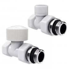 Набор термостатический прямой Royal Thermo Design 1/2М30х1,5 (Белый)