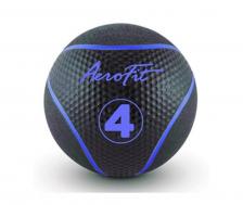 Набивной мяч 4 кг Aerofit AFMB4 черный\ голубые полоски