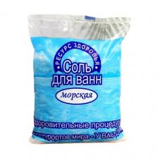 Ресурс Здоровья Соль для ванн Морская, 1 кг, 1 л 1000 мл 1000 г 1 шт. пакет разноцветный