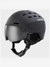 Горнолыжный шлем с визором Head Radar 5K black + SL с доп. визором, Черный