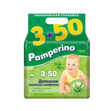 Памперино салфетки влажные д детей №50х3