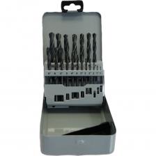 Набор сверл спиральных DIN 338 HSS 1,0-13,0 мм, 25 штук.Содержание набора:1 х сверла 1,0 – 13,0 мм через шаг 0,5 ммПрименение: в ручных электро- и пневматических инструментах. Изготовлено из быстрорежущей стали HSS. Применяется для сверления отверстий в деталях из конструкционной стали с пределом прочности до 800 н/мм2, древесины, ДСП, пластика. Необходимо предварительное центрирование.Шлифованные сверла HSS.Сверла спиральные HSSE DIN 338 с цилиндрическим хвостовиком и углом вершины сверла 118°. Допуск: h8 (точность)Внимание, изображение товара может отличаться от реального! Верные параметры указаны в технических характеристиках товара.