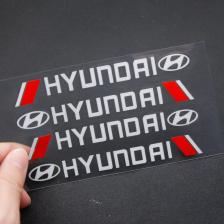 4 шт./компл. Hyundai наклейки на дверные ручки автомобиля зеркальный декор защитные наклейки для Tucson I30 Ix35 Creta Venue Solaris автоаксессуары