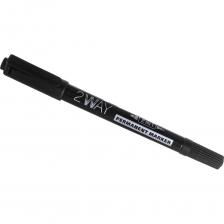 Двухсторонний перманентный маркер Перманентный маркер Hatber 2WAY двухсторонний 1 мм/0.5 мм закругленный, упак. 12 шт. 60847