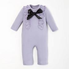 Комбинезон с бантиком для девочки «Крошка Я» BASIC LINE, рост 80-86 см, сиреневый