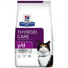 HILL'S Prescription Diet Feline y/d Thyroid Care Сухой корм для кошек, 3 кг