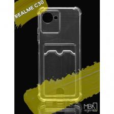 Чехол для карты на realme c30 & realme c30s / чехол на реалми с30 и ц30с с защитой камеры и усиленными углами прозрачный