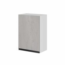 Шкаф навесной «Сиюта», 1 дверца, 500x300x720 мм, цвет белый/бетон светлый/антрацит