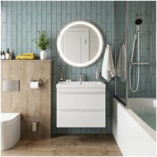 Тумба с раковиной в ванную комнату FAURAplus, Сантельмо 80-2, подвесная