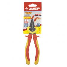 Пассатижи Плоскогубцы Зубр "ПРОФЕССИОНАЛ" "ПРОФИЭЛЕКТРИК" 22145-1-16, 160мм, диэлектрич. до1000В