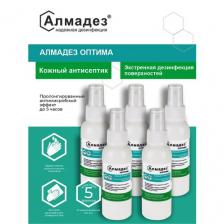Алмадез кожный антисептик Алмадез-оптима, 100 мл, 7000 г, 5 уп., тип крышки: спрей
