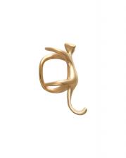 Серьга «Кафф» котик, цвет золото