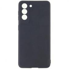 Чехол-накладка TPU для Samsung Galaxy S21 FE 1мм с защитой камеры Черный