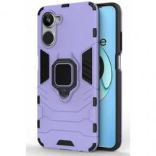 Чехол противоударный для Realme 10 4G / Реалми 10 4G (Сиреневый)