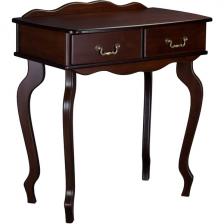 Консоль с ящиком Берже 21 темно-коричневый Mebelik (прямоугольная столешница, 4 ножки)