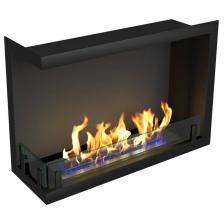 Камин ZeFire Standart 700 угловой левый, чёрный