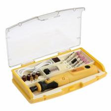 Гравер аккумуляторный ТУНДРА, 12 В, 0.7 Ач, micro-USB, 5000-15000 об/мин, 3 ск., 76 предметов.
