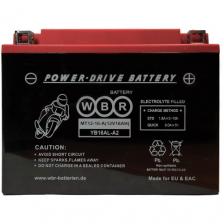 Аккумулятор WBR SMT 12-16A для мототехники (12В, 16Ач / 12V, 16Ah / стартерный ток 210А) YB16AL-A2