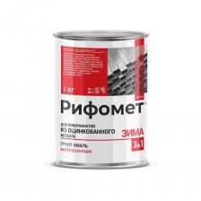 РИФОМЕТ ЗИМА для оцинкованных металлов – это универсальный лакокрасочный материал «3 в 1», сочетающий функции преобразователя ржавчины, антикоррозионного грунта и декоративной эмали. Состав специально разработан для надежной защиты и окраски изделий из оцинкованного профнастила, профлиста, алюминиевых и стальных поверхностей, включая конструкции с небольшими следами коррозии. Отличается возможностью эффективного применения в сложных климатических условиях и при отрицательных температурах – до –35 °С. Антикоррозионное атмосферостойкое покрытие «РИФОМЕТ ЗИМА для оцинкованных металлов» обеспечивает комплексную защиту и долговечность металлических конструкций даже в условиях низких температур и повышенной влажности. «РИФОМЕТ ЗИМА для оцинкованных металлов» применяется для защиты и окраски конструкций и оборудования из оцинкованного профлиста, алюминия, стали и других металлов, в том числе с небольшими следами коррозии. Состав эффективен для обработки трубопроводов, промышленных и строительных металлоконструкций, кровель, ограждений, резервуаров, деталей машин, транспортной и дорожной техники. Применение Обрабатываемые поверхности необходимо подготовить, предварительно очистить от грязи, масел и пыли. На металле не должно присутствовать следов рыхлой ржавчины и старой отслоившейся краски. Если на окрашиваемой поверхности присутствует старая краска, вы можете воспользоваться смывкой краски GREDORS-PR, GREDORS PR-P. Замасленную поверхность можно обработать специальным обезжиривателем «GREDORS» — СМ или «GREDORS» — MD-P (обезжиривание фосфатированием). Допускается предварительное грунтование разбавленной эмалью (не более 20% растворителя). Для доведения до рабочей вязкости использовать растворители: «Рифомет» - Р или «Ксилол». Перед нанесением хорошо размешать. Температура обрабатываемой поверхности должна быть не ниже 3°C выше точки росы. Возможно нанесение состава валиком, кистью, краскопультом. Температурный режим нанесения эмали: от -35°C до +50°C. Время высыхания при температуре +20°C — 4 часа. Расход эмали — от 0,12 кг на 1 м? в зависимости от формы и структуры покрываемой поверхности и цвета. Хранение При работе следует использовать стандартные защитные средства, исключающие риск контакта с глазами, органами дыхания и кожей рук. При контакте с кожей или попадании в глаза, необходимо промыть водой. В случае необходимости обратиться к врачу. Грунт-эмаль хранят в плотно закрытой таре, предохраняя от влаги, действия тепла и прямых солнечных лучей, вдали от пищевых продуктов. Гарантийный срок хранения — 12 месяцев со дня изготовления при соблюдении условий хранения.