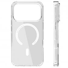 Чехол Чехол-крышка VLP Diamond Case with MagSafe для iPhone 17 Pro, закаленное стекло/тпу, прозрачный