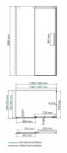 Душевой уголок Wasserkraft Dinkel 58R35 140x80 см